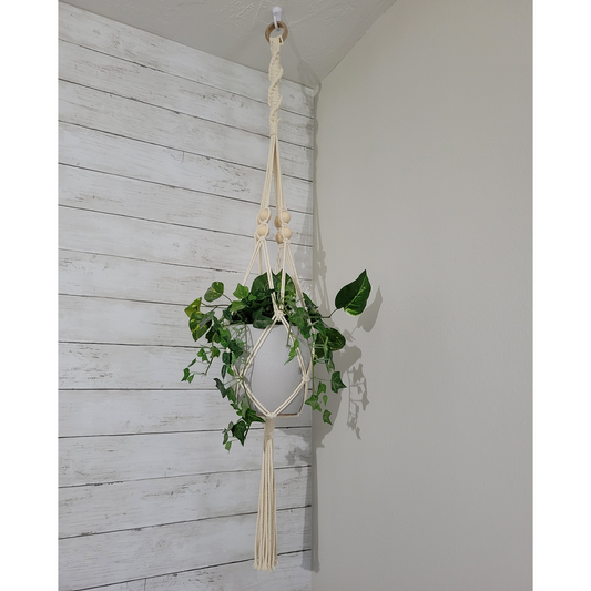 Hand-Knotted Macramé Hanging Plant Holders