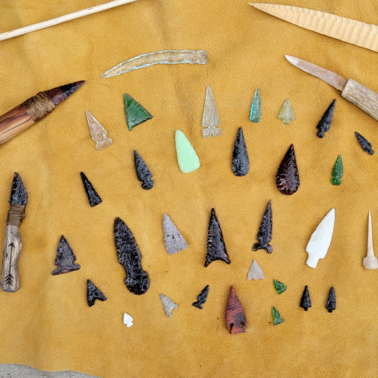 Hand Thrown Arrowheads