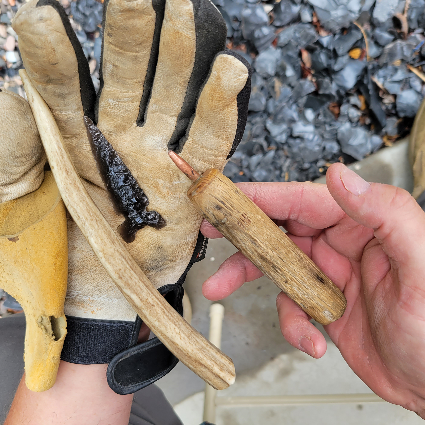 Hand Thrown Arrowheads