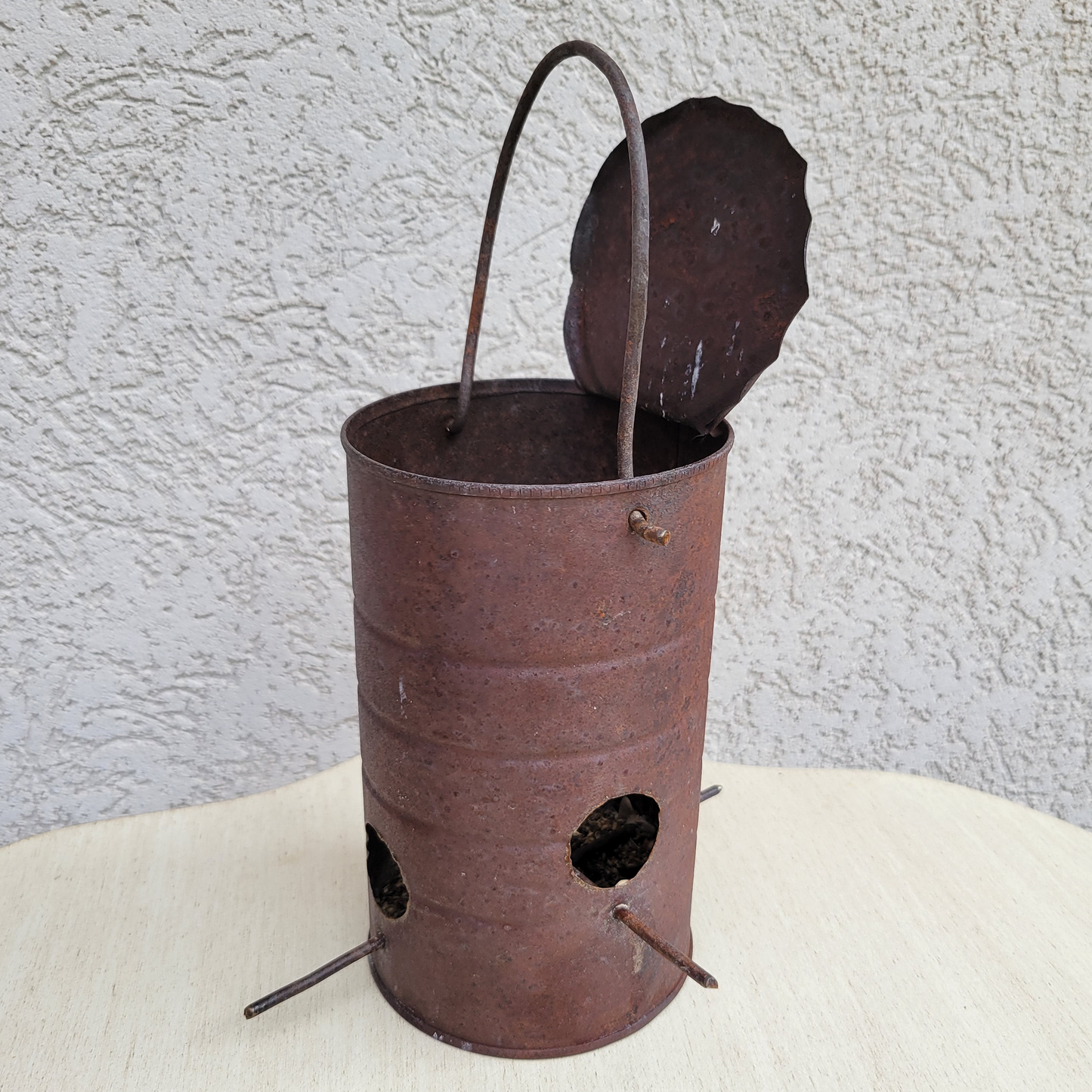 Hanging Bird Feeder Using Old Tin Can